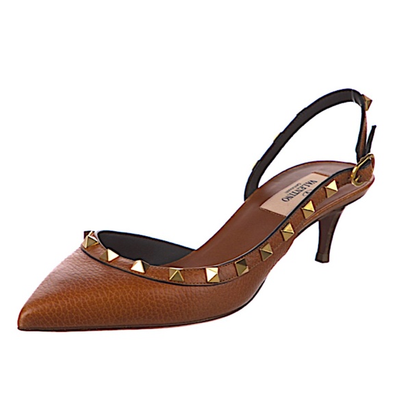 Valentino Garavani Rockstud Half-d'Orsay Slingback Pump - Picture 1 of 12